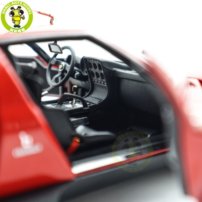 1/18 Lamborghini MIURA SVR Red/Black KYOSHO 08319RBK 08319R Diecast Model Toy Cars Gifts For Father Friends