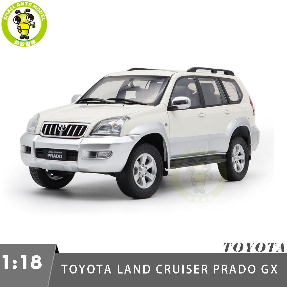 1/18 Toyota Land Cruiser Prado GX White Diecast Model Toy Car