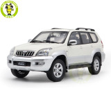 1/18 Toyota Land Cruiser Prado GX White Diecast Model Toy Car Gifts For Father Friends