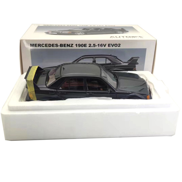 1/18 AUTOart 76131 Mercedes Benz 190E 2.5-16V EVO2 Metallic Black Diecast Model Car