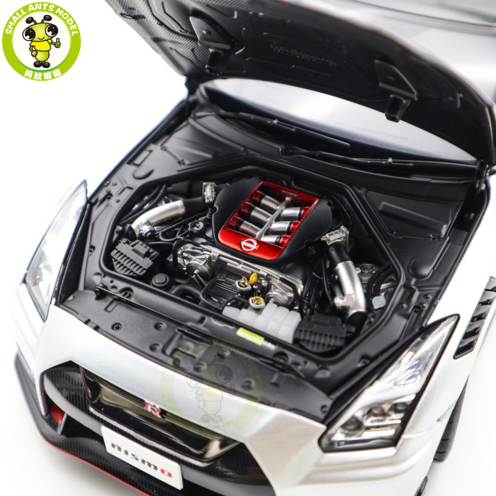 1/18 Nissan GT-R R35 NISMO Special Edition AUTOart 77503 Ultimate Metal Silver Model Car