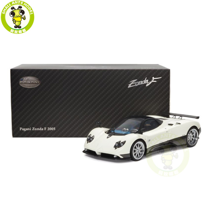 1/18 PAGANI ZONDA F 2005 Almost REAL Bianco Fabriano Diecast Model Toy Car Gifts For Friends Father