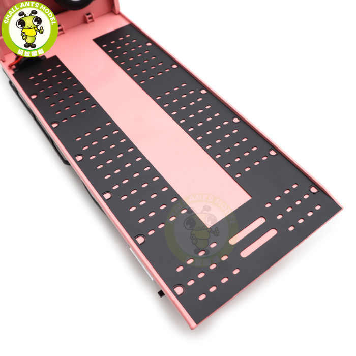 1/18 Naveco Car Rescue Vehicle Wrecker Flatbed Trailer Pink Pig Diecast Model Toy Car Gifts For Friends Father