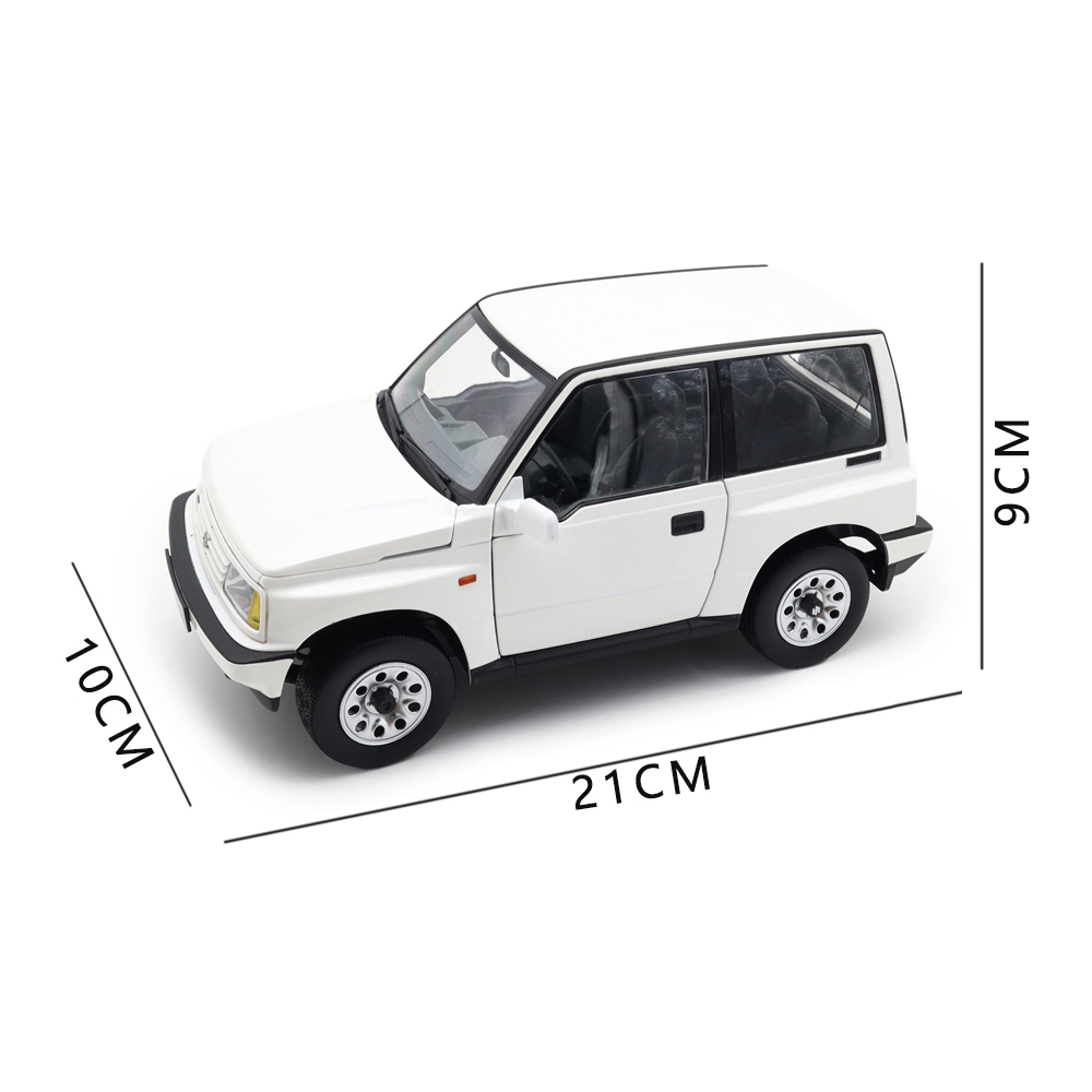 DORLOP 1:18 Suzuki Vitara Escudo - Modello Diecast SUV Auto Giocattolo - Bianco/Grigio/Rosso