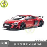 1/18 2021 Audi R8 V10 GT RWD KengFai Diecast Model Toy Car Gifts For Friends Father