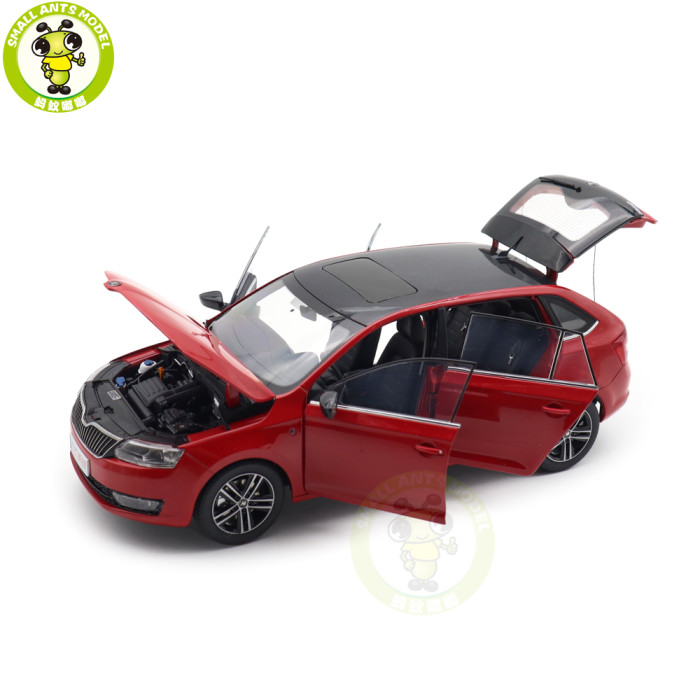 1/18 VW Skoda Rapid Spaceback Diecast Model Toy Car Gifts For Father Friends