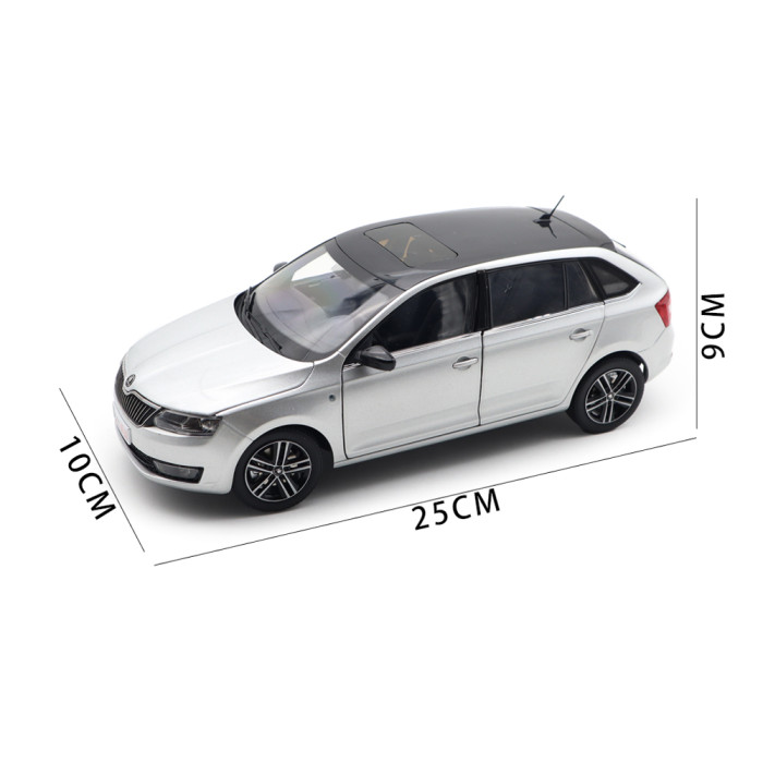 1/18 VW Skoda Rapid Spaceback Diecast Model Toy Car Gifts For Father Friends
