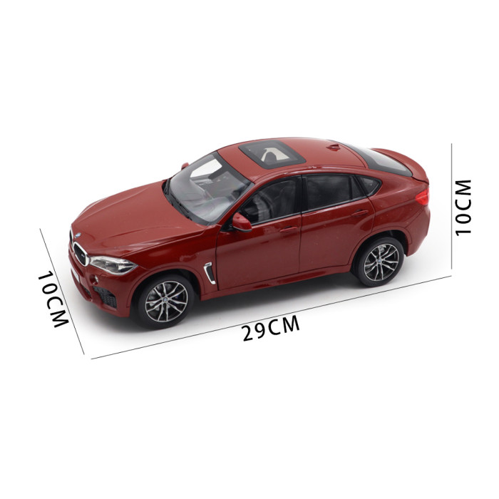 1/18 BMW X6 M F86 2015 Norev 183242 Red Metallic Diecast Model Toy Car Gifts For Friends Father