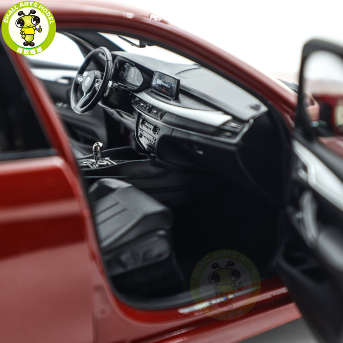 1/18 BMW X6 M F86 2015 Norev 183242 Red Metallic Diecast Model Toy Car Gifts For Friends Father