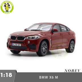 1/18 BMW X6 M F86 2015 Norev 183242 Red Metallic Diecast Model Toy Car Gifts For Friends Father
