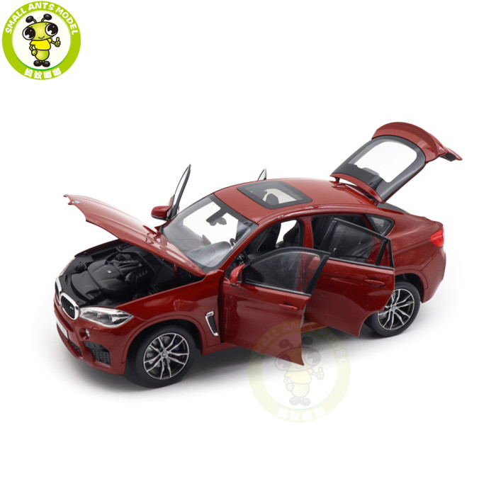 1/18 BMW X6 M F86 2015 Norev 183242 Red Metallic Diecast Model Toy Car Gifts For Friends Father