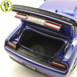 1/18 Dodge Challenger R/T Scat Pack Widebody 2022 Indigo Blue AUTOart 71772 Model Car