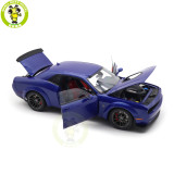 1/18 Dodge Challenger R/T Scat Pack Widebody 2022 Indigo Blue AUTOart 71772 Model Car