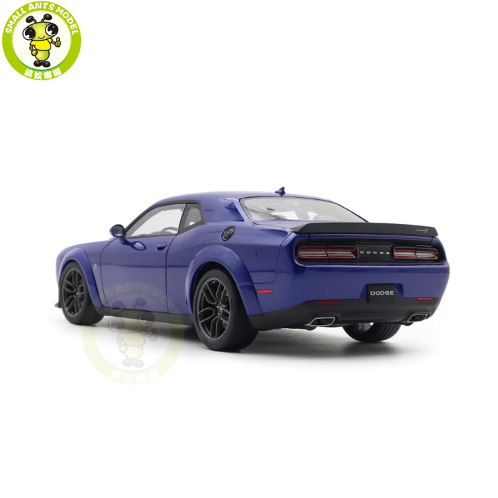 1/18 Dodge Challenger R/T Scat Pack Widebody 2022 Indigo Blue AUTOart 71772 Model Car