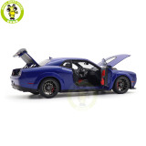 1/18 Dodge Challenger R/T Scat Pack Widebody 2022 Indigo Blue AUTOart 71772 Model Car