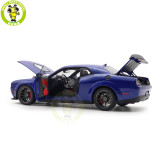 1/18 Dodge Challenger R/T Scat Pack Widebody 2022 Indigo Blue AUTOart 71772 Model Car