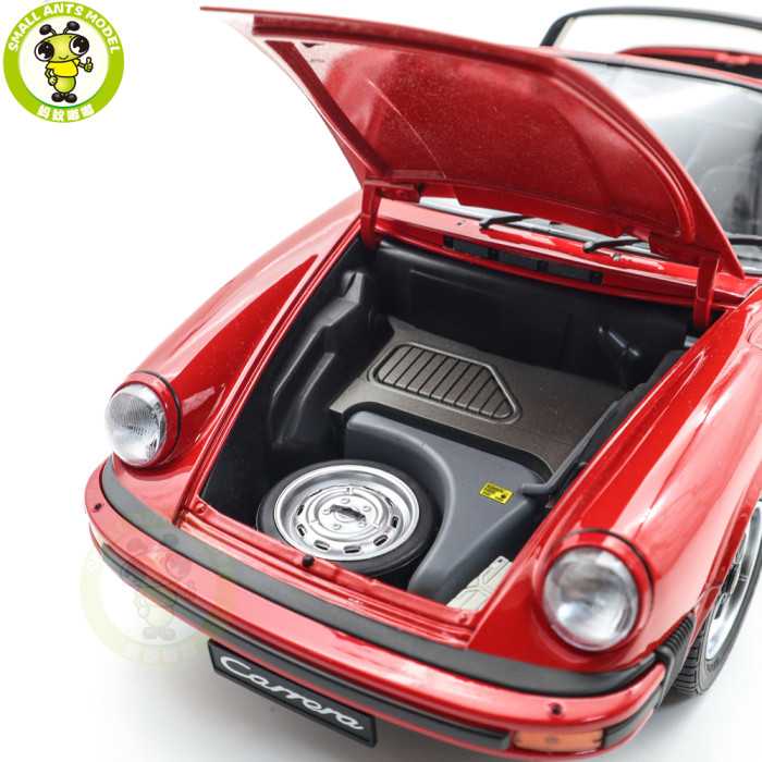 1/12 Schuco Porsche 911 Carrera Targa 3.2 Red Diecast Model Toy Car Gifts For Father Friends