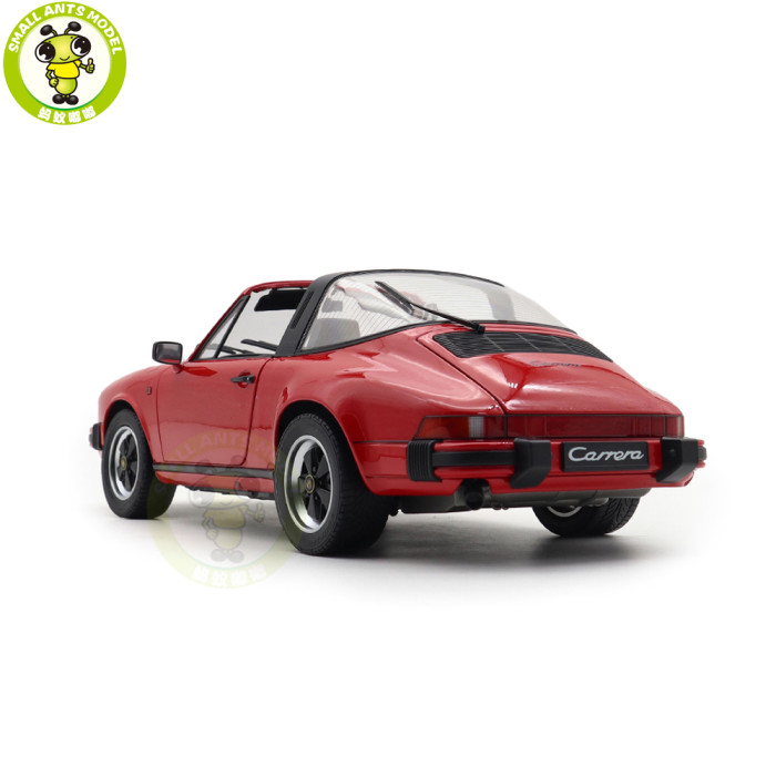 1/12 Schuco Porsche 911 Carrera Targa 3.2 Red Diecast Model Toy Car Gifts For Father Friends