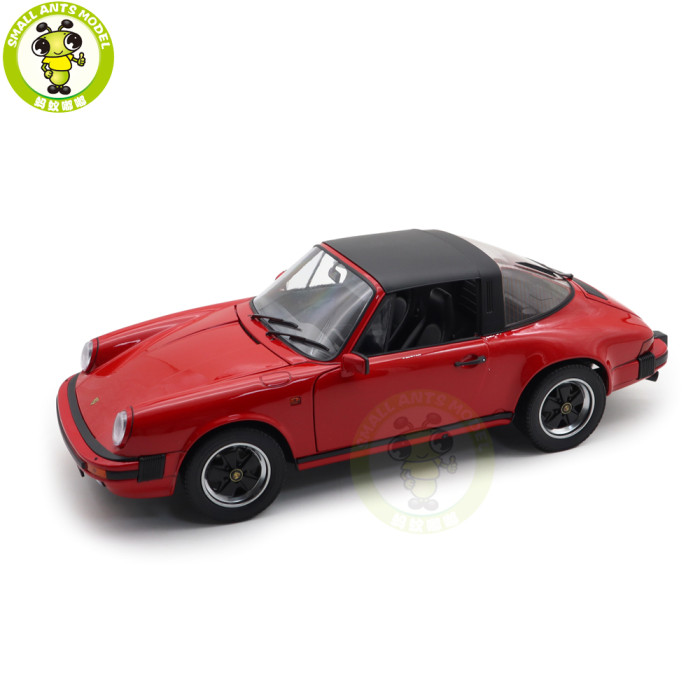 1/12 Schuco Porsche 911 Carrera Targa 3.2 Red Diecast Model Toy Car Gifts For Father Friends