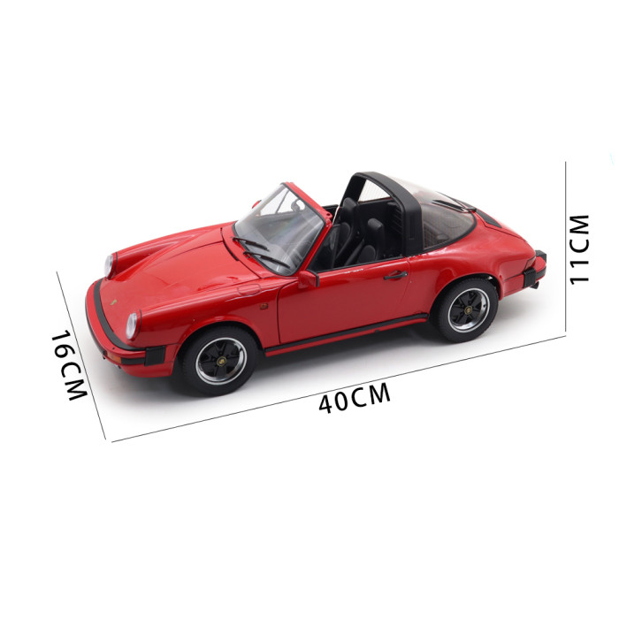 1/12 Schuco Porsche 911 Carrera Targa 3.2 Red Diecast Model Toy Car Gifts For Father Friends