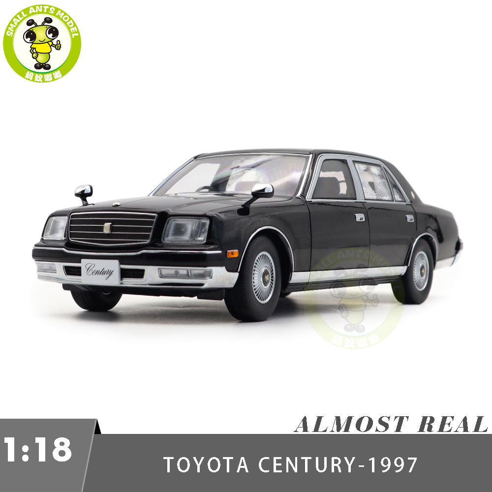 1/18 Toyota Century 1997 Almost Real 870201 Black Diecast Model