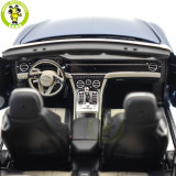 1/18 Bentley Continental GT Convertible 2019 Norev 182785 Blue Crystal Metallic Diecast Model Car Toys Gifts For Adults Friends Father