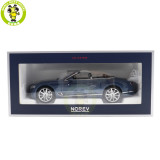 1/18 Bentley Continental GT Convertible 2019 Norev 182785 Blue Crystal Metallic Diecast Model Car Toys Gifts For Adults Friends Father