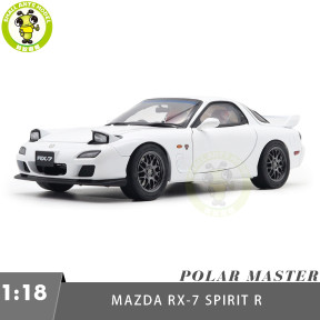 1/18 Mazda RX-7 RX 7 Spirit R Polar Master Diecast Model Toy Car Gifts For Friends Father