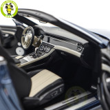 1/18 Bentley Continental GT Convertible 2019 Norev 182785 Blue Crystal Metallic Diecast Model Car Toys Gifts For Adults Friends Father