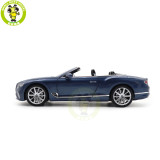 1/18 Bentley Continental GT Convertible 2019 Norev 182785 Blue Crystal Metallic Diecast Model Car Toys Gifts For Adults Friends Father