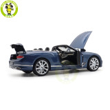 1/18 Bentley Continental GT Convertible 2019 Norev 182785 Blue Crystal Metallic Diecast Model Car Toys Gifts For Adults Friends Father