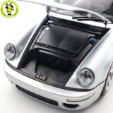 1/18 Porsche RUF CTR Anniversary 2017 GT Silver Almost Real 880303 Diecast Model Toy Car Gifts For Friends Father