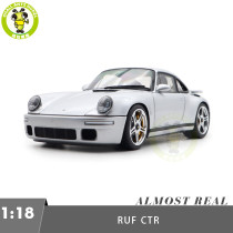 1/18 Porsche RUF CTR Anniversary 2017 GT Silver Almost Real 880303 Diecast Model Toy Car Gifts For Friends Father