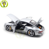 1/18 Porsche RUF CTR Anniversary 2017 GT Silver Almost Real 880303 Diecast Model Toy Car Gifts For Friends Father