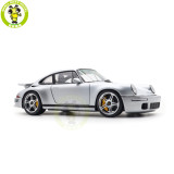 1/18 Porsche RUF CTR Anniversary 2017 GT Silver Almost Real 880303 Diecast Model Toy Car Gifts For Friends Father
