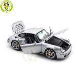 1/18 Porsche RUF CTR Anniversary 2017 GT Silver Almost Real 880303 Diecast Model Toy Car Gifts For Friends Father