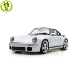1/18 Porsche RUF CTR Anniversary 2017 GT Silver Almost Real 880303 Diecast Model Toy Car Gifts For Friends Father
