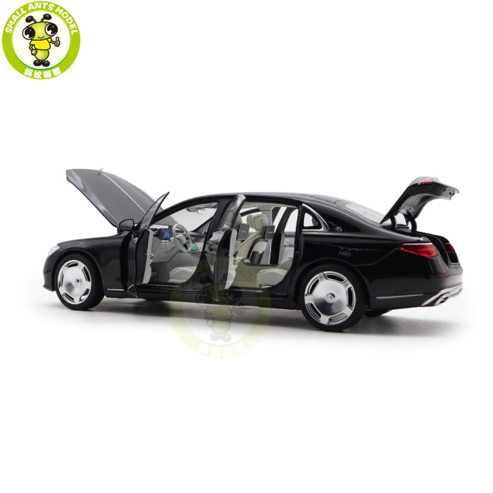 1/18 Mercedes Benz Maybach S Class S680 2021 X223 Norev 183429 Black Diecast Model Toys Car Gifts For Father Friends