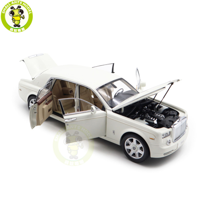 1/18 Rolls-Royce Phantom VII Extended Kyosho 08841EW2 White Diecast Model Toy Car Gifts For Father Friends