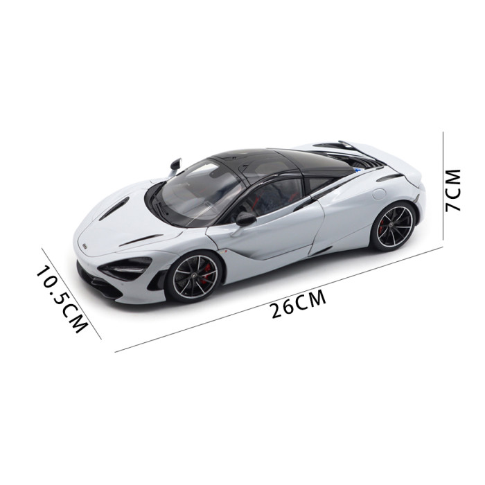 1/18 McLaren 720S Silica White Autoart 76069 Model Toy Car Gifts For Father Friends