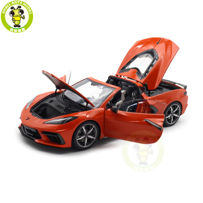1/18 Chevrolet CORVETTE Stingray 2020 Autoart 71283 Sebring Orange Model Toy Car Gifts For Father Friends