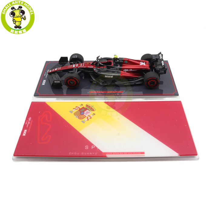 1/18 NZG Alfa Romeo F1 C43 Sauber Valtteri Bottas Zhou Guanyu Kiloworks Diecast Model Toys Car Gifts For Friends Father