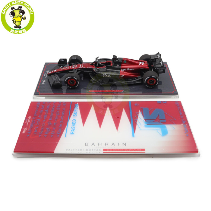 1/18 NZG Alfa Romeo F1 C43 Sauber Valtteri Bottas Zhou Guanyu Kiloworks Diecast Model Toys Car Gifts For Friends Father