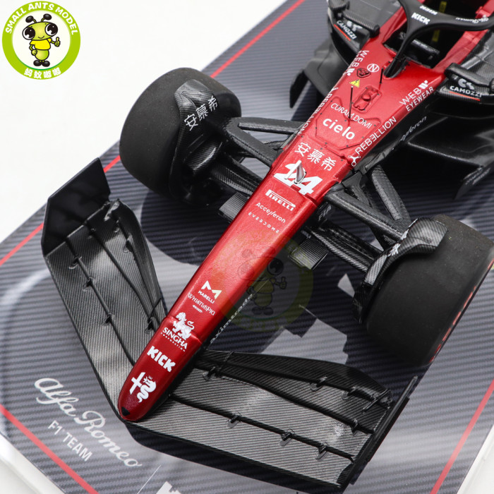 1/18 NZG Alfa Romeo F1 C43 Sauber Valtteri Bottas Zhou Guanyu Kiloworks Diecast Model Toys Car Gifts For Friends Father