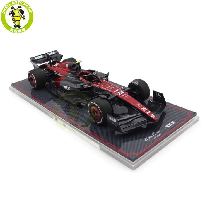 1/18 NZG Alfa Romeo F1 C43 Sauber Valtteri Bottas Zhou Guanyu Kiloworks Diecast Model Toys Car Gifts For Friends Father