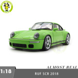 1/18 Almost Real 880205 Porsche RUF SCR 2018 Birch Green Diecast Model Toy Car Gifts For Friends Father