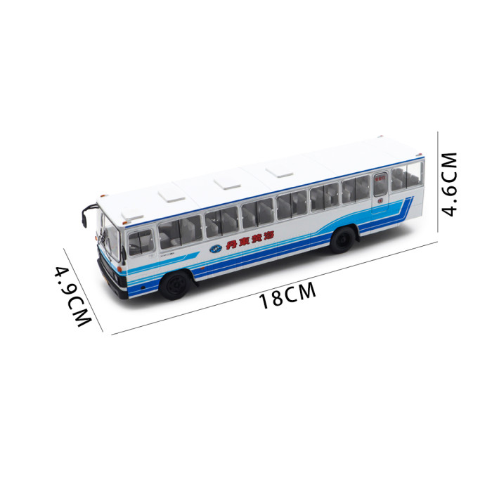1/64 HuangHai City Bus DD6111CT Diecast Model Toy Car Bus Gifts For Friends