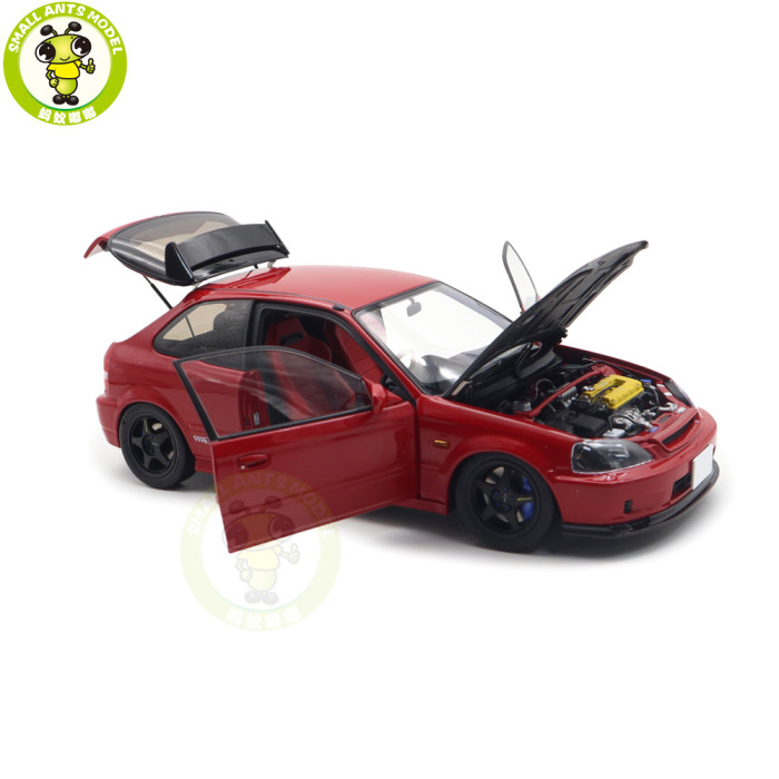 1/18 MOTORHELIX Honda CIVIC Type R EK9-120 Diecast Model Toy Car Gifts For Father Friends