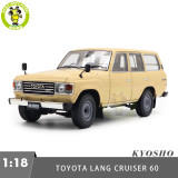 1/18 Toyota Land Cruiser 60 LC60 KYOSHO Diecast Model Toy Car Gifts For Friends Father
