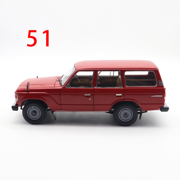 Damaged 1/18 KYOSHO Toyota Land Cruiser 60 LC60 Red Diecast Model Car